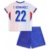 Maillot de foot France Theo Hernandez #22 Extérieur vêtements enfant Europe 2024 Manches Courtes (+ pantalon court)